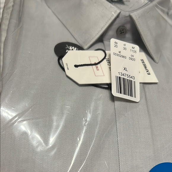 Men's Slim Fit Gray Dress Shirt from Express - Picture 4 of 5